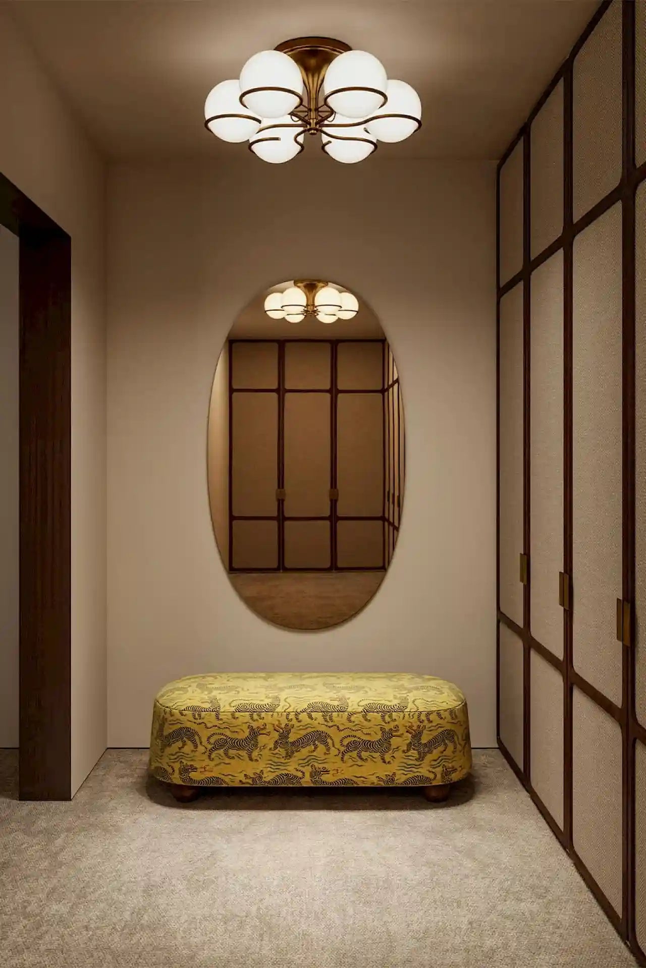 Miroir oval