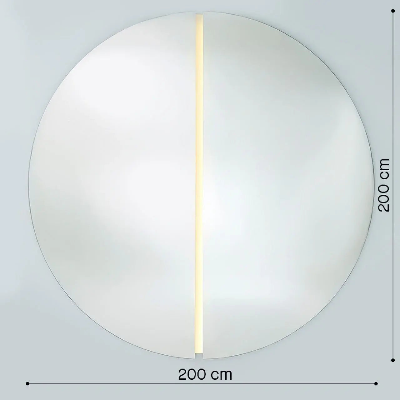 Grand miroir lumineux dimensions tailles et spécifications techniques