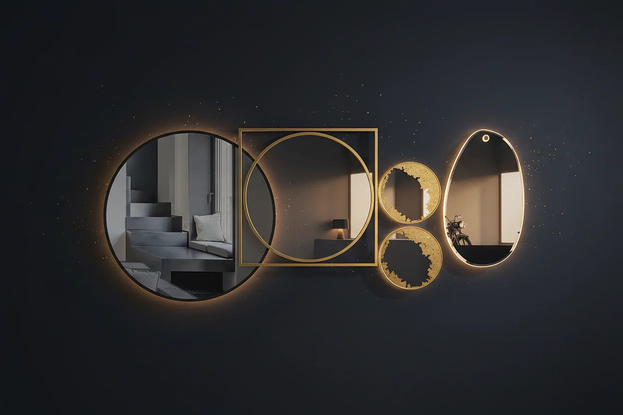Logo bannière miroir moon