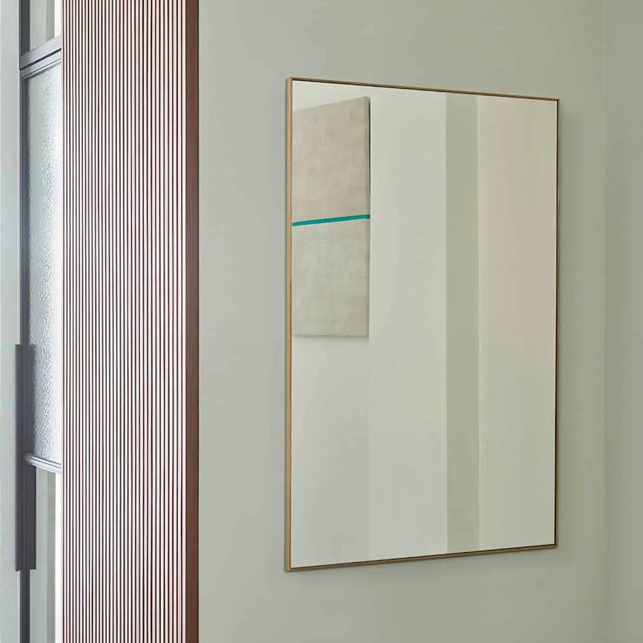 Miroir bois rectangulaire 61x91 cm en décoration intérieure style scandinave
