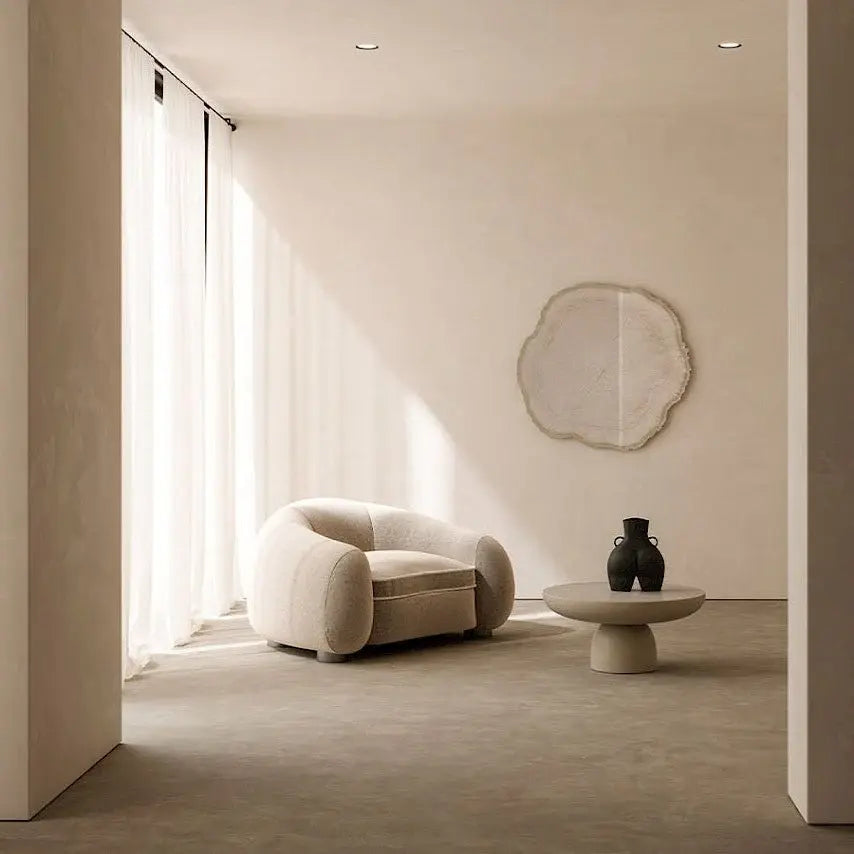 Miroir mural blanc grand format - décoration murale élégante
