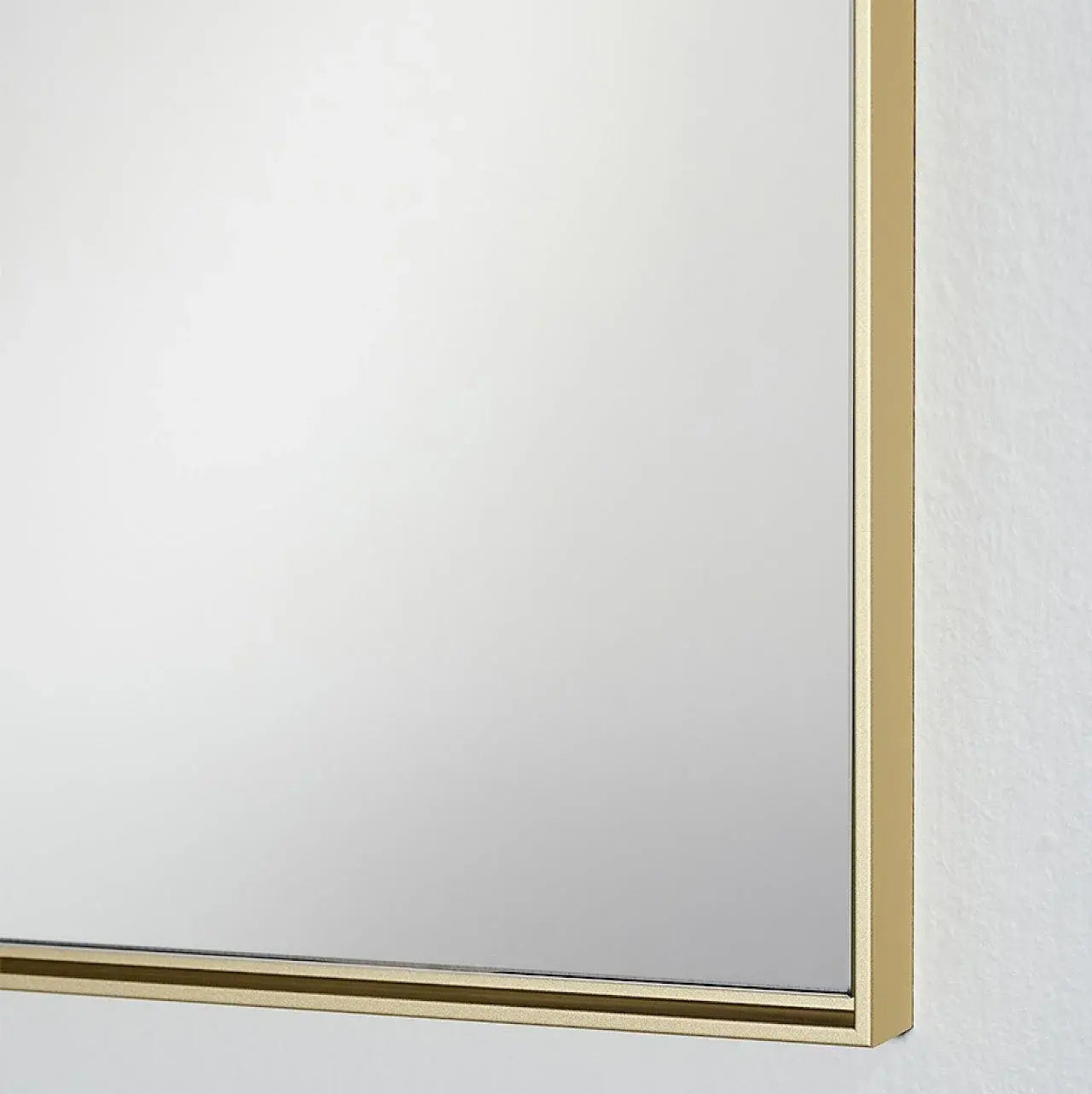Grand miroir doré installation verticale 100x200cm